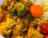 バーモントカレー●鶏肉＆豆腐の玉子カレー作り方4写真