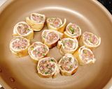 お揚げさんで⭐︎ひき肉ロールネギ味噌風味作り方11写真