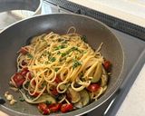 ナスとセミドライトマトのペペロンチーノパスタ♫作り方6写真