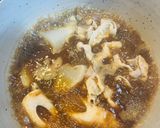 煮物と八丁味噌ペーストで味噌煮込みうどん作り方2写真