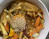 お一人様野菜たっぷりオイ味噌ウインナー丼作り方21写真
