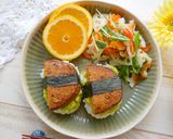 大豆ミートハンバーグでスパムおにぎり?!作り方7写真