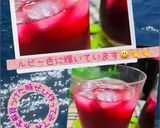 ♢♧かんたん赤しそジュース♧♢リンゴ酢入作り方13写真
