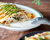 豚バラともやしのとん平焼き作り方9写真