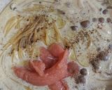 大葉としめじの豆乳たらこクリームパスタ作り方3写真
