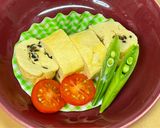 お弁当卵1個レンチン90秒⭐︎塩昆布卵焼き作り方8写真