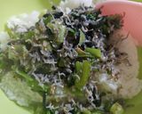 小松菜ちりめん塩麹ふりかけチーズおにぎり作り方1写真