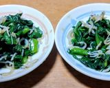 ツルムラサキとちりめんじゃこのお浸し作り方6写真