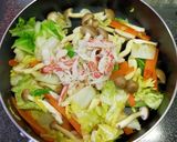 ズワイ蟹と白菜の中華炒め作り方4写真