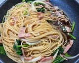 簡単♡卵で激うま♡醤油香る和風パスタ作り方4写真