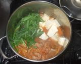 納豆キムチ鍋♪簡単豚肉ニラ豆腐作り方7写真
