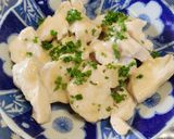 鶏むねレンジ蒸し タヒニソース作り方4写真