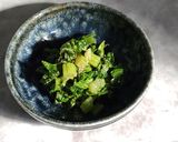 セロリの葉ナムル風／和風おかか炒め風2種作り方3写真