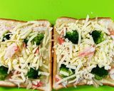 ズワイ蟹と玉ねぎのチーズトースト作り方7写真