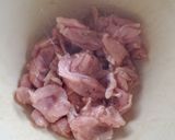 ゆで鶏の棒餃子！ねぎ塩レモン和え作り方2写真