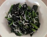 簡単★ほうれん草としらすの和え物作り方1写真