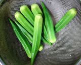 簡単 副菜 オクラと エリンギの 白だし和え✿作り方5写真