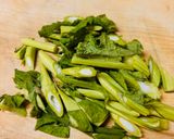 春菊とシラスの塩昆布和え作り方1写真