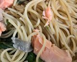 簡単 しゃけほうれん草パスタ作り方14写真