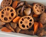 秋野菜満載の「筑前煮」作り方7写真