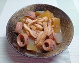 パルのいかの甘醤油漬を使った大根煮作り方5写真