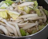 今日の鍋🍲大豆と豚ひき肉団子のみぞれ鍋作り方3写真