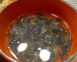 干し海苔(岩海苔)味噌汁作り方3写真