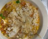 全てレンジ洋風梅お好み焼き味炒飯弁当作り方10写真
