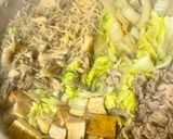 ワンパン 白菜と豚こまのすき焼き風煮物作り方20写真