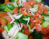 アボカドと小松菜とツナのパスタ作り方1写真