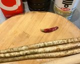 新牛蒡の叩き金平作り方1写真