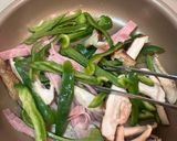 椎茸とベーコンとピーマンのおかかきんぴら作り方3写真