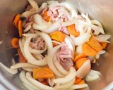 豚こまと野菜のルーミック煮込み作り方4写真