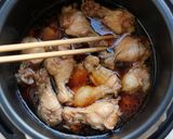 電気圧力鍋☆鶏手羽元のにんにく醤油煮作り方5写真