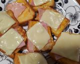 お手軽朝食に〜ひとくちクロックムッシュ作り方6写真