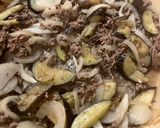 ひき肉と茄子のトマトスパゲティ作り方5写真