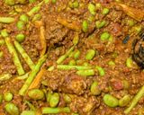枝豆とひき肉のトマトキーマカレー作り方4写真