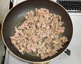 わが家の卵がうす〜いひき肉のオムレツ作り方2写真