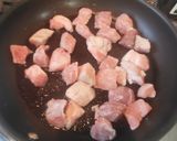さつまいもと豚肉の甘辛炒め作り方5写真
