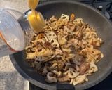 蓮根としめじの和風パスタ（肉入り）作り方5写真