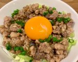 食べ応え抜群！粗挽き肉のそぼろ丼作り方4写真