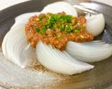 新タマネギの肉みそあんかけ作り方6写真