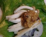 根菜ときのこの蕗の葉包み蒸し作り方5写真