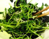 ■豆苗とじゃこの韓国のりナムル■作り方5写真