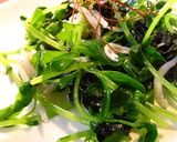 ■豆苗とじゃこの韓国のりナムル■作り方6写真