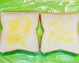 チキンと紫キャベツラペのサンドイッチ作り方4写真