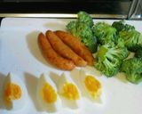 ウィンナーとゆで卵のチーズパン粉焼き♪作り方1写真