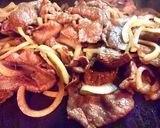 ニンニク風味！牛肉とタマネギの醤油炒め作り方7写真