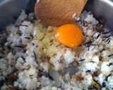 ひじき煮とたまごと揚げ玉のチャーハン作り方6写真