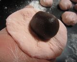 もっちり✿桜餅風パン作り方7写真